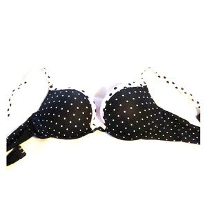 Victoria’s Secret PINK black and white push up bra
